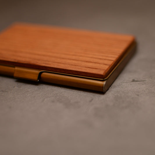 木製 名刺入れ 名入れ kimagureα ケヤキ