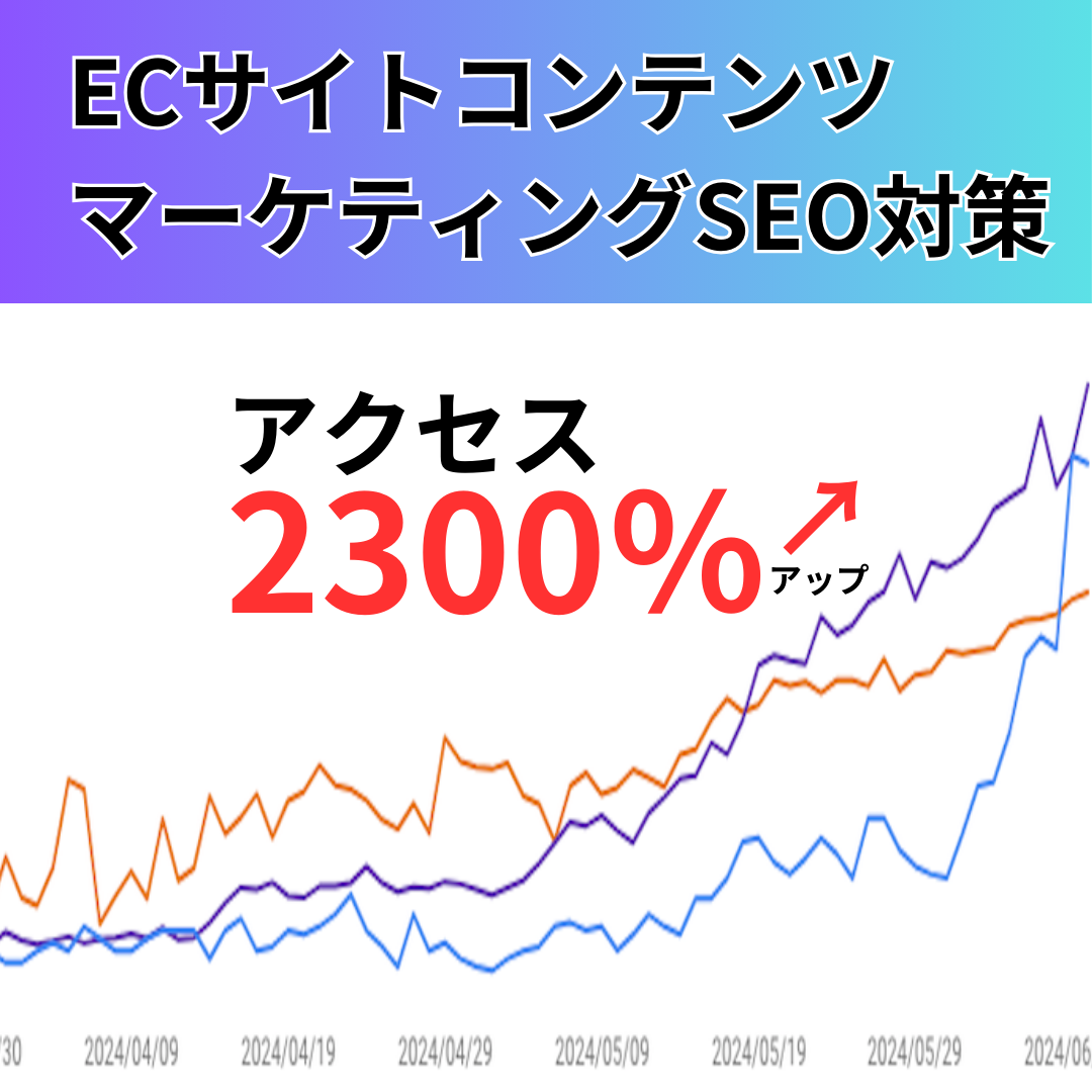 ECサイトコンテンツマーケティングSEO対策でアクセスを2300%アップした方法を使ったSEOサポート