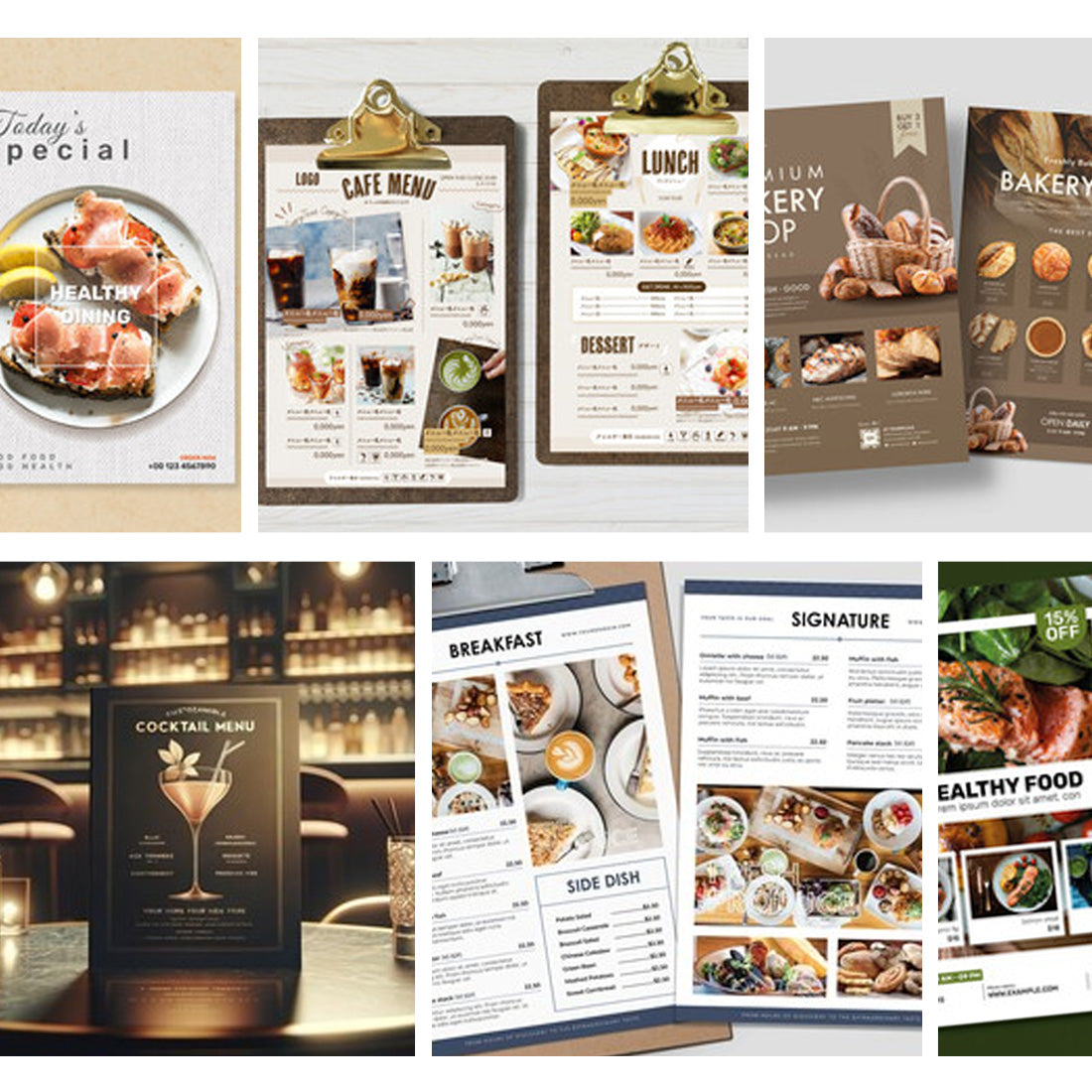 【3店舗限定試験者特価】店舗メニューデザイン制作代行