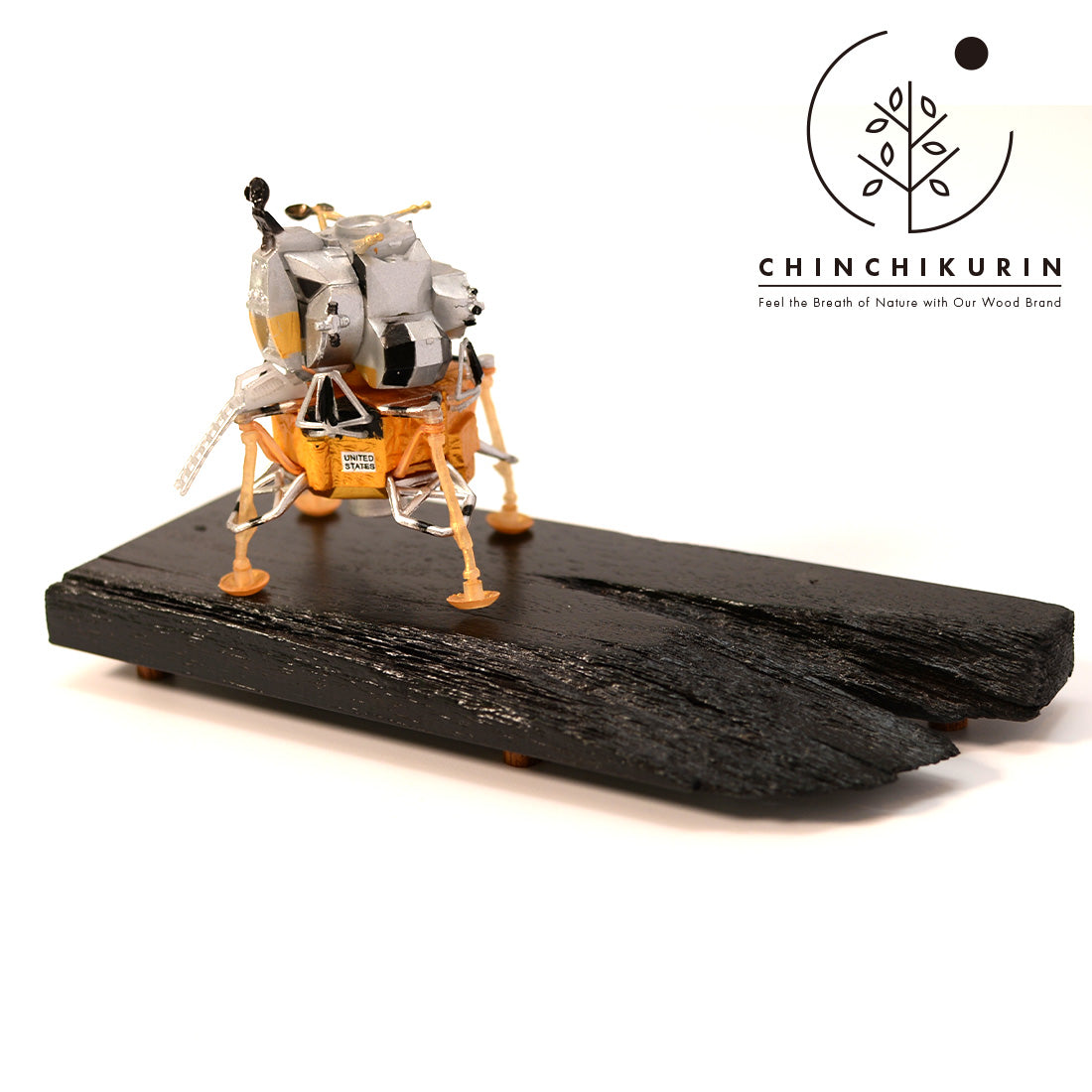 世界に一つの木製飾り台 CHINCHIKURIN 手作り おしゃれ クロガキ