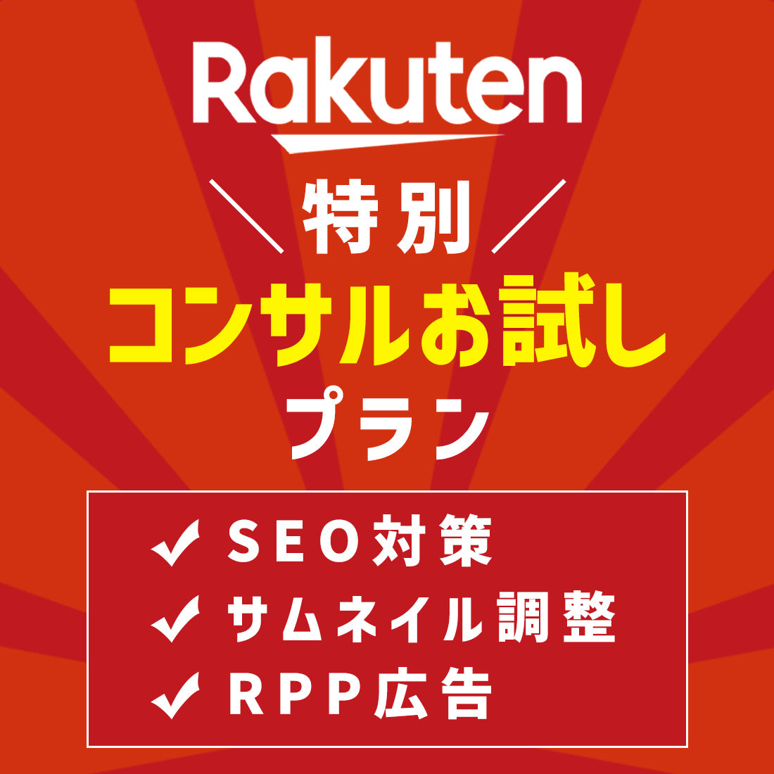 4店舗限定・お試し楽天コンサルプラン!