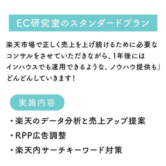 楽天コンサル& RPP運用代行プラン