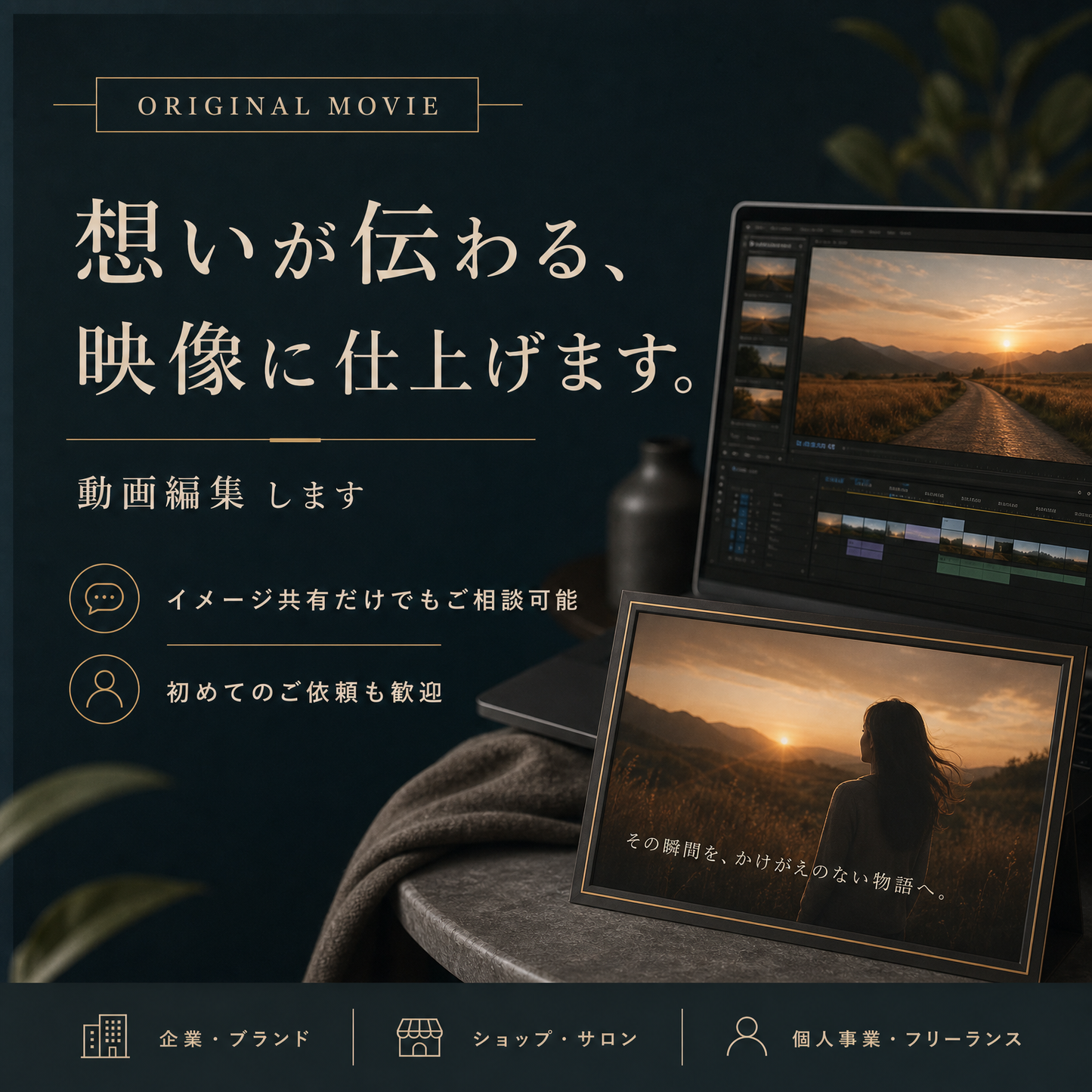 “見せたくなる” 動画編集｜SNS・商品紹介・PR動画制作