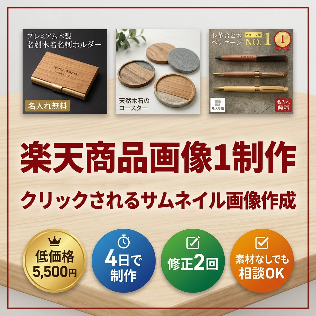 楽天商品画像1制作（サムネイル画像1制作）