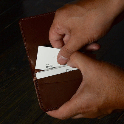 天然木とレザーの名刺入れ 薄型 名刺入れ メンズ カードケース ギフト プレゼント 男性 名入れ無料