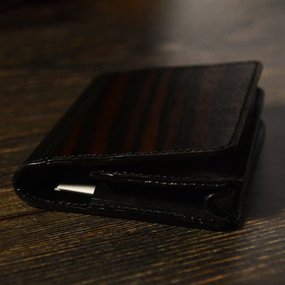 天然木とレザーの名刺入れ 薄型 名刺入れ メンズ カードケース ギフト プレゼント 男性 名入れ無料