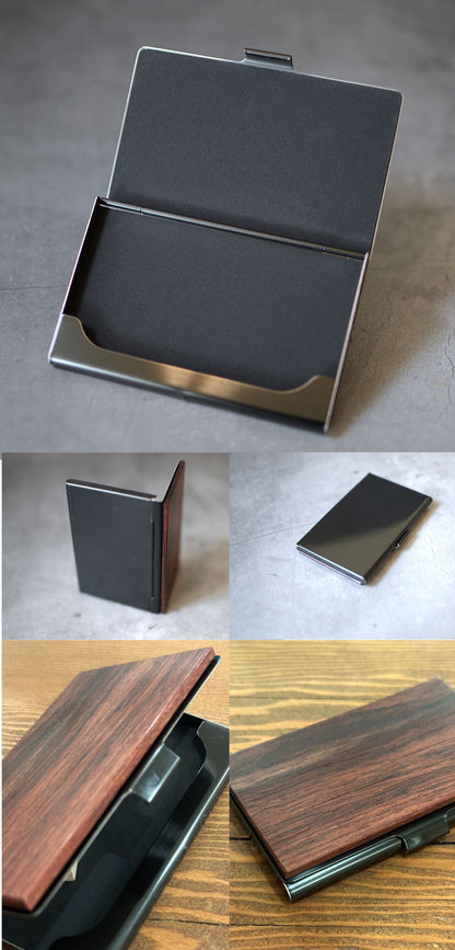 数量限定木が主役の一点もの天然木名入れ木製薄型名刺入れ「木まぐれα(KIMAGUREα)」木名木手作り世界に一つギフトプレゼント刻印おしゃれメンズレディース男性女性名刺10~15枚収納カードケース薄型