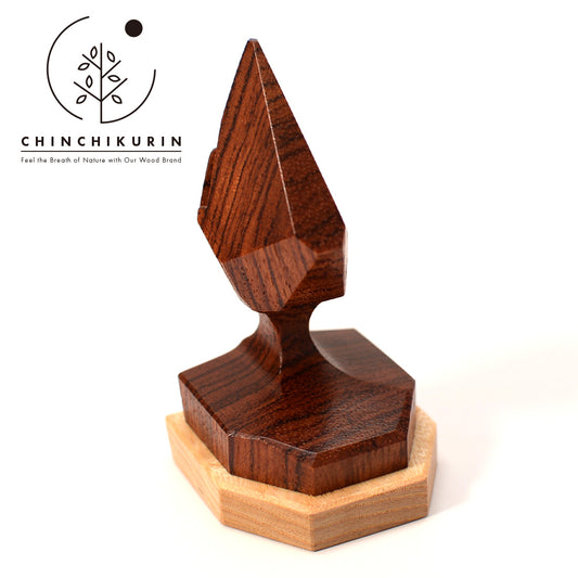 世界に一つの木製メガネスタンド CHINCHIKURIN 手作り おしゃれ ブビンガ・セン