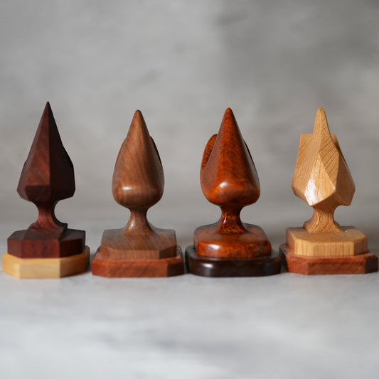 世界に一つの木製メガネスタンド CHINCHIKURIN 手作り おしゃれ ウォールナット・パドック 漆塗り セン カリン