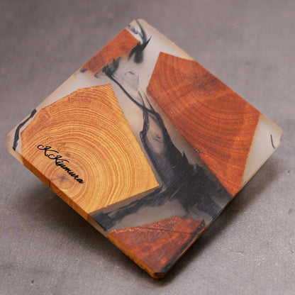 同じ形のない世界に１つの木製コースター名入れ【KIMAGURE】木の香りおしゃれ木製雑貨ギフト