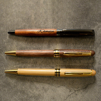 名入れ無料木製ボールペンケースセット【KIMAGURE】おしゃれ木製雑貨ギフトボールペン