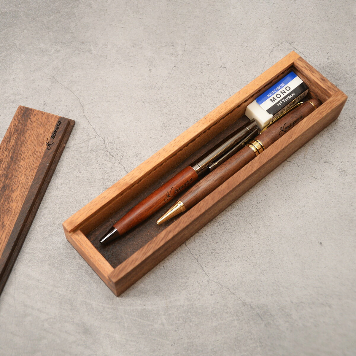 名入れ無料木製ボールペン名入れ選べる【KIMAGURE】おしゃれメタル×木製ウォールナットバンブー竹木製雑貨ギフトボールペン木目1本からプレゼントギフトおしゃれ会社記念