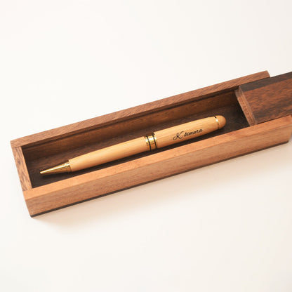 名入れ無料木製ボールペン名入れ選べる【KIMAGURE】おしゃれメタル×木製ウォールナットバンブー竹木製雑貨ギフトボールペン木目1本からプレゼントギフトおしゃれ会社記念