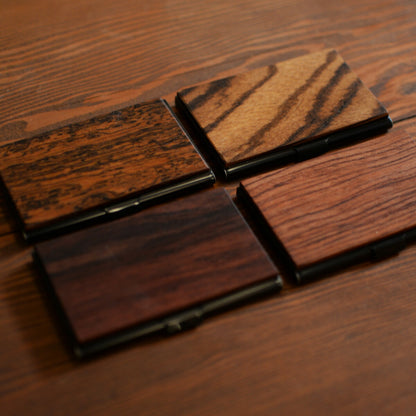 天然木の素材が主役名入れ木製名刺入れ【KIMAGURE】選べる木おしゃれオリジナル手作り世界に一つ