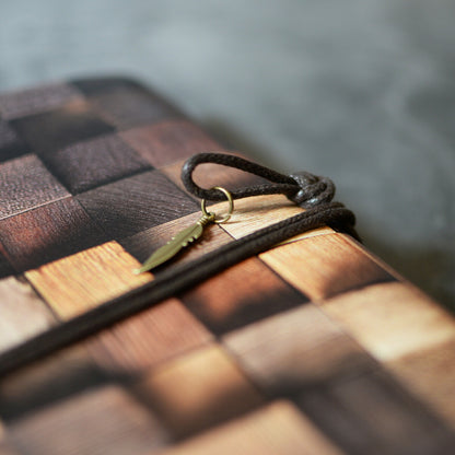 送料無料リングノートキーリングフック付きフェイクレザー木目プリントノート雑貨小物おしゃれギフトプレゼントメンズレディースユニセックスブラウン実用的