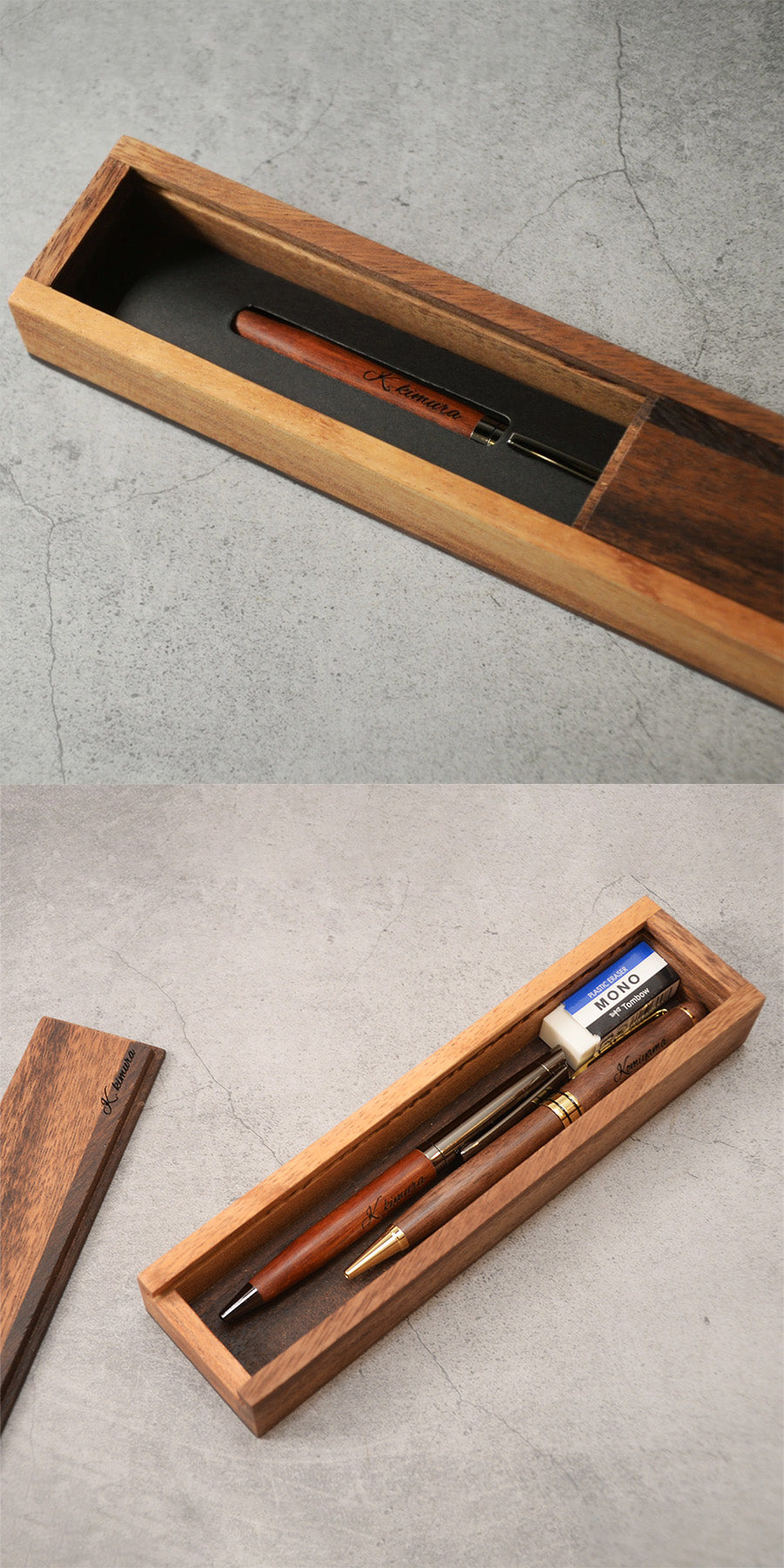 【LINE友達限定1000円OFFクーポン】ボールペン名入れ木製選べるペンケースセットKIMAGUREおしゃれメタル×木製ウォールナットバンブー竹雑貨ギフトボールペン1本プレゼントギフト会社記念品文房具就職祝い還暦祝い記念日誕生日男性昇進祝お祝い