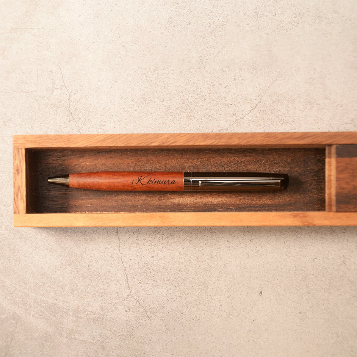 名入れ無料木製ボールペン名入れ選べる【KIMAGURE】おしゃれメタル×木製ウォールナットバンブー竹木製雑貨ギフトボールペン木目1本からプレゼントギフトおしゃれ会社記念