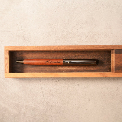 名入れ無料木製ボールペン名入れ選べる【KIMAGURE】おしゃれメタル×木製ウォールナットバンブー竹木製雑貨ギフトボールペン木目1本からプレゼントギフトおしゃれ会社記念