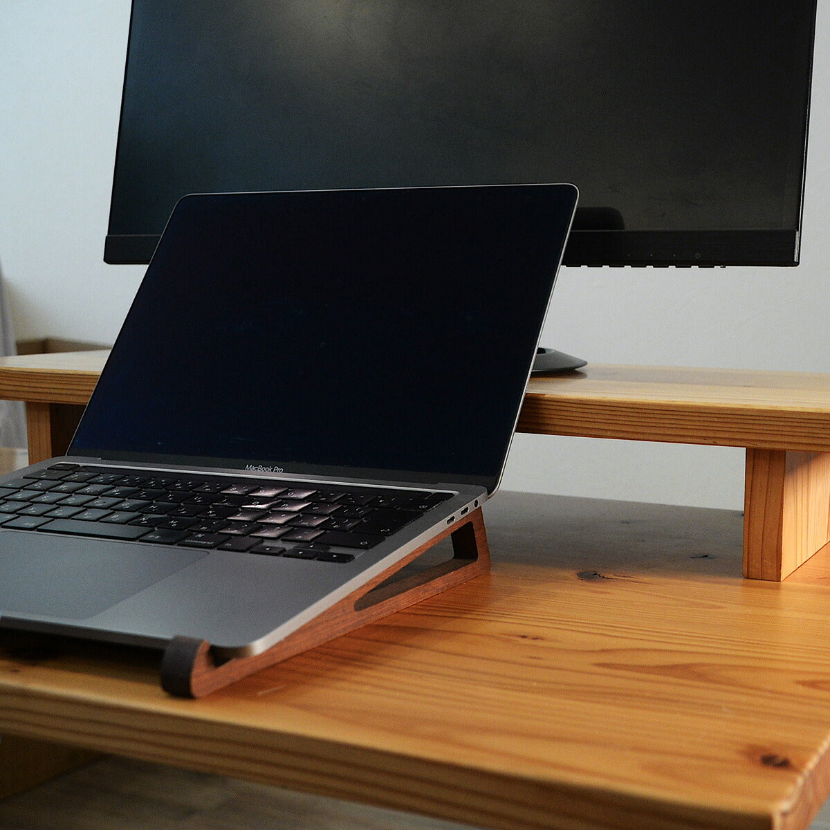 ノートPCスタンド木製学習スタンド本タブレットノートパソコン用